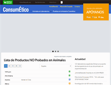 Tablet Screenshot of consumetico.org